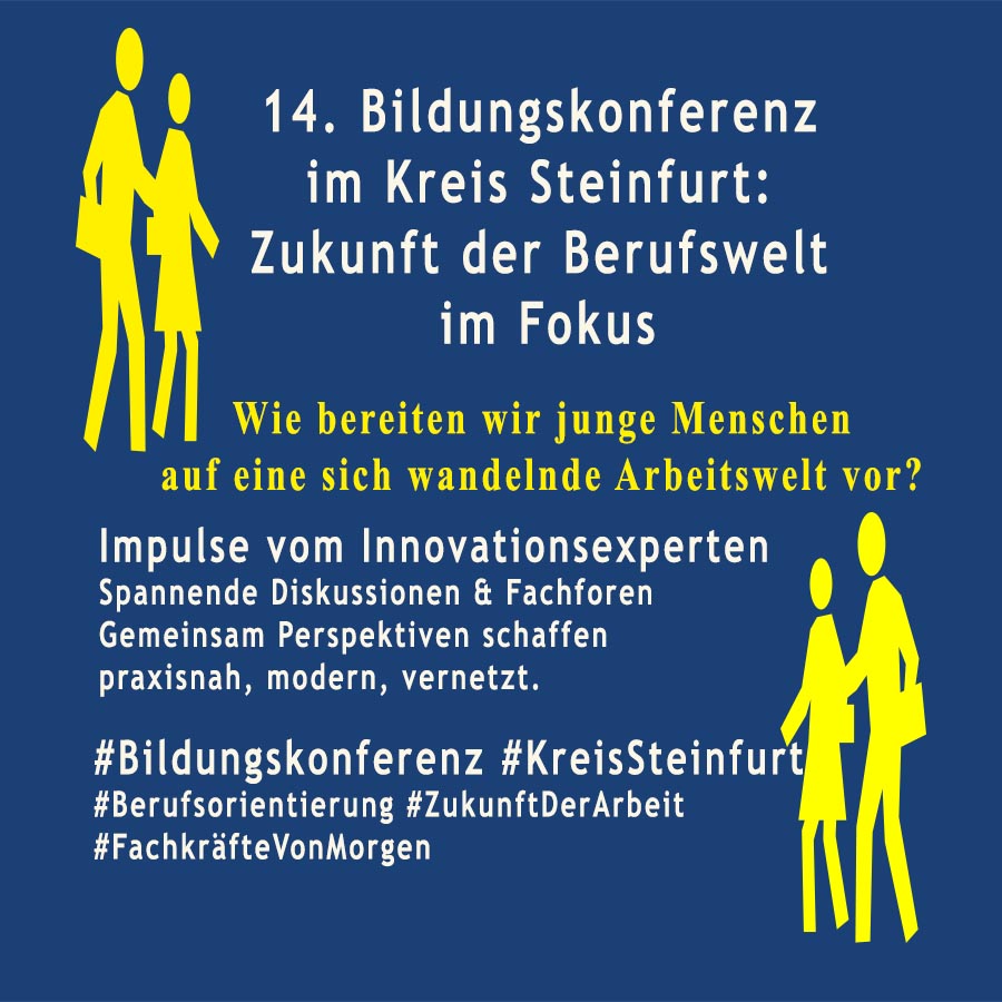 14.Bildungskonferenz im Kreis Steinfurt: „Bereit für die Berufswelt von morgen“