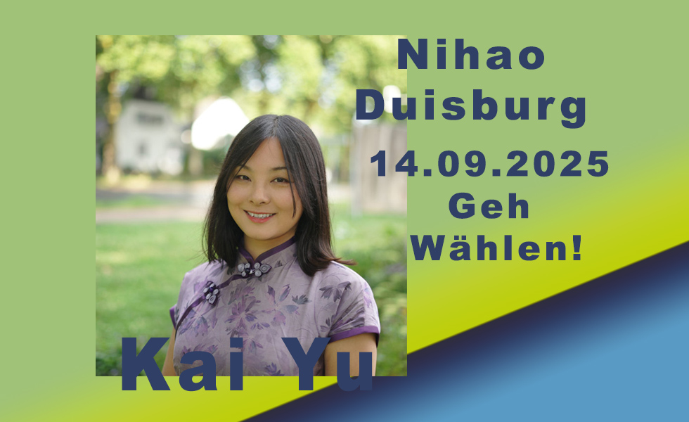 „Nihao – Hallo Duisburg“ – Kai Yu wartet auf Ihre Stimmen - Reporter Online