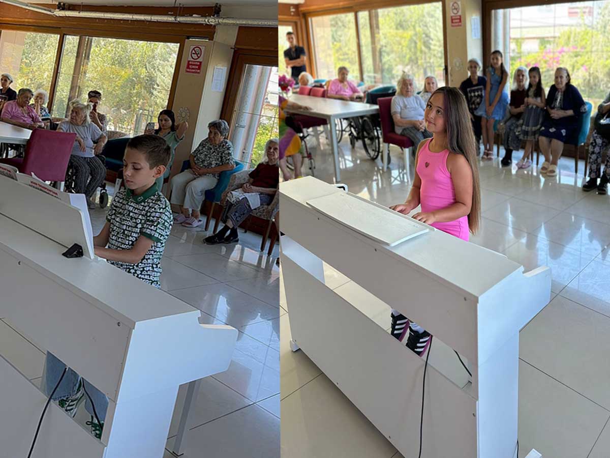 Generationenübergreifende Begegnung durch Musik- Konzert im Seniorenheim Aden in Mordoğan