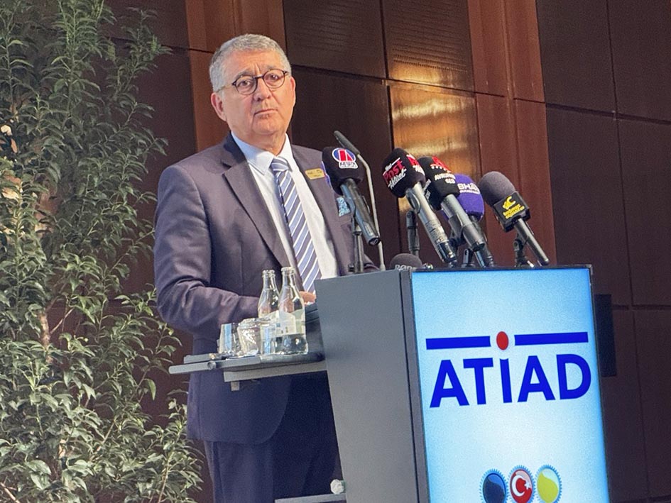 Orhan Turan, stellv. Vorsitzender des TÜSİAD-Hohen Beirats, beim Deutsch-Türkischen Wirtschaftstag der ATİAD