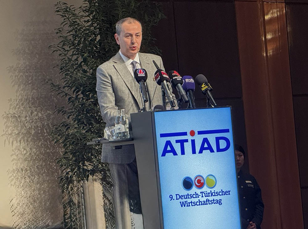 Hakan Aran, Vorstandsvorsitzender der Türkiye İş Bankası, beim Deutsch-Türkischen Wirtschaftstag der ATİAD
